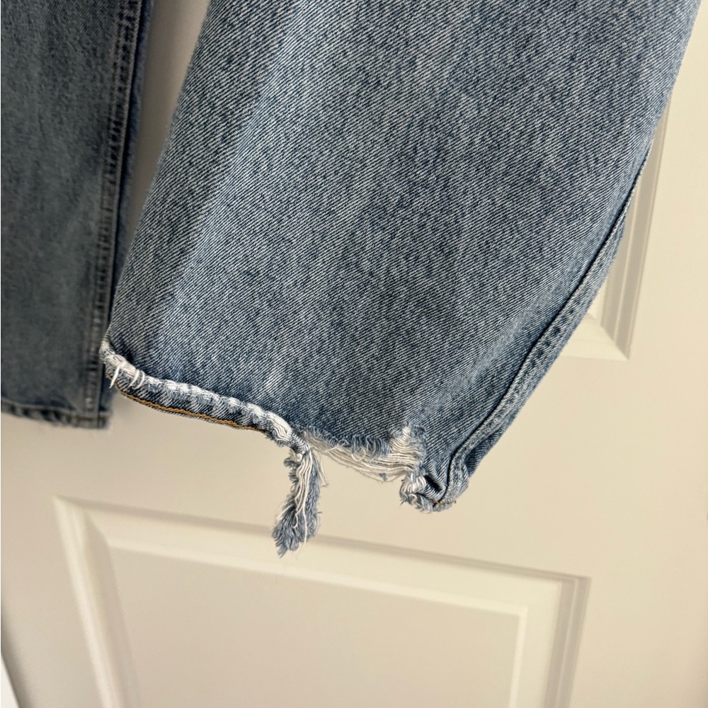 Agolde womens Relaxed straight legJeans in Light Blue - Picture 5 of 8